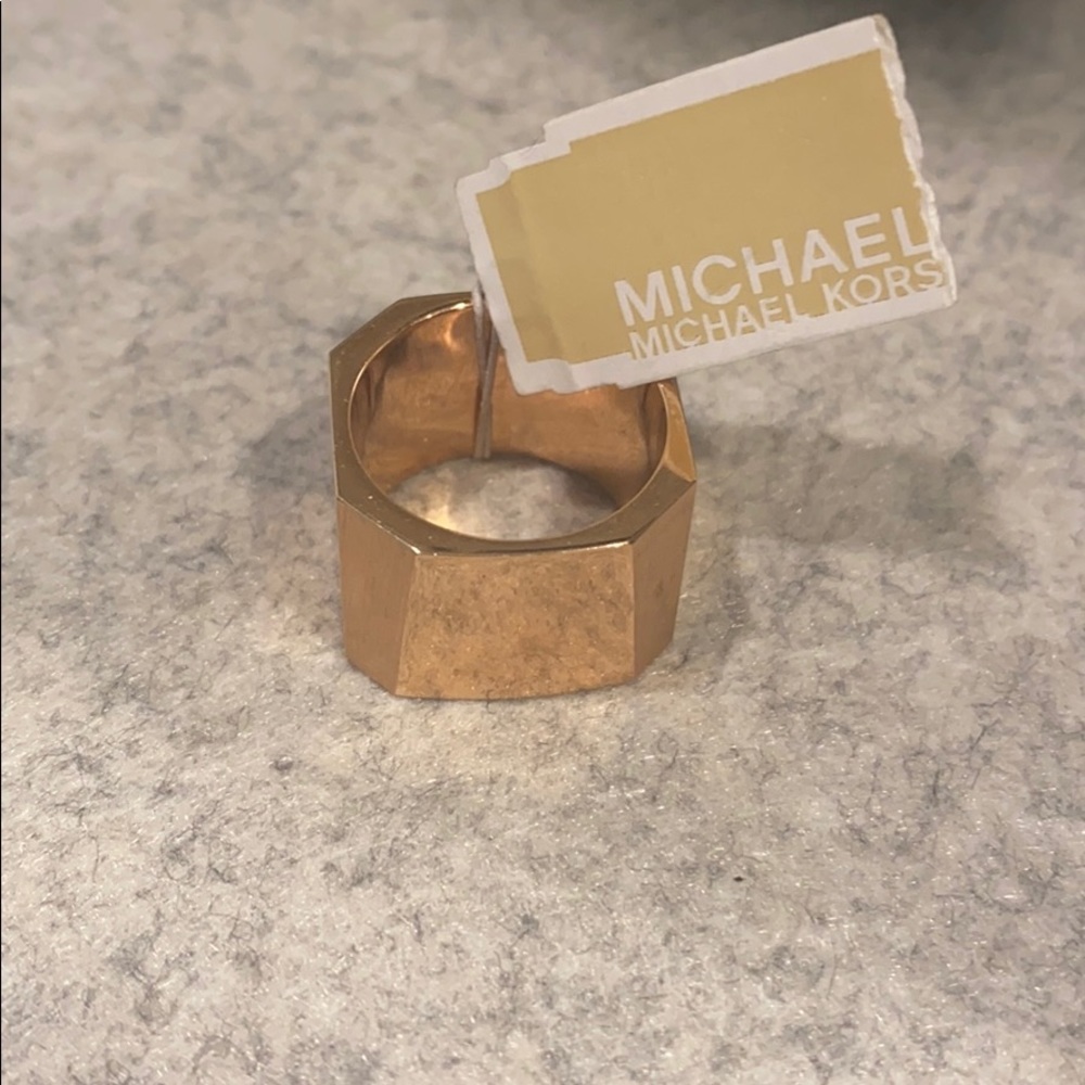 Size 7 Rose Gold Michael Kors Ring